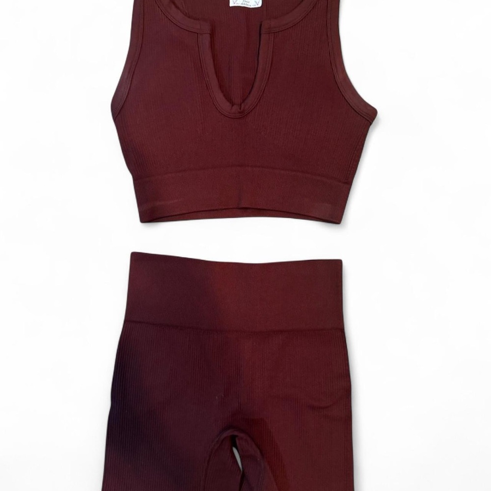 Women's Burgundy Intimate Set